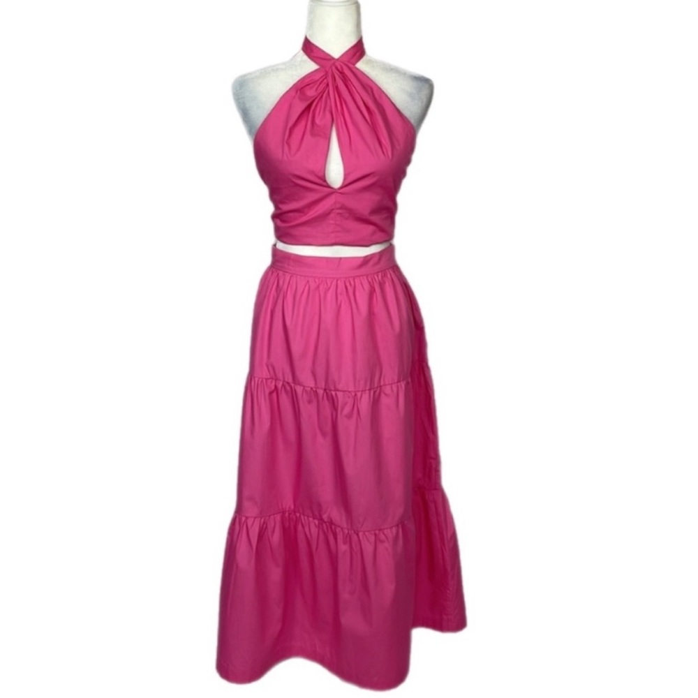 {OPT} Anthropologie Brand New Barbie Pink Skirt Set